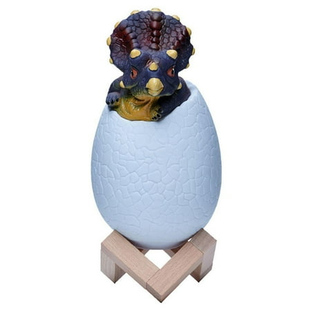 

Creative 3D dinosaur night light bedroom built-in battery 16-color touch remote control color-changing USB night light