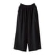 thumbnail image 4 of Pantalones anchos de lino con cintura elástica para mujer para el verano: pantalones informales de color liso, mezcla transpirable, tallas M-XXXXL., 4 of 4