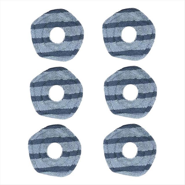 6 Almohadillas de Fregona para Robot Aspirador para X10 Pro Omni: Absorción de Agua Mejorada y Accesorios de Limpieza Reutilizables