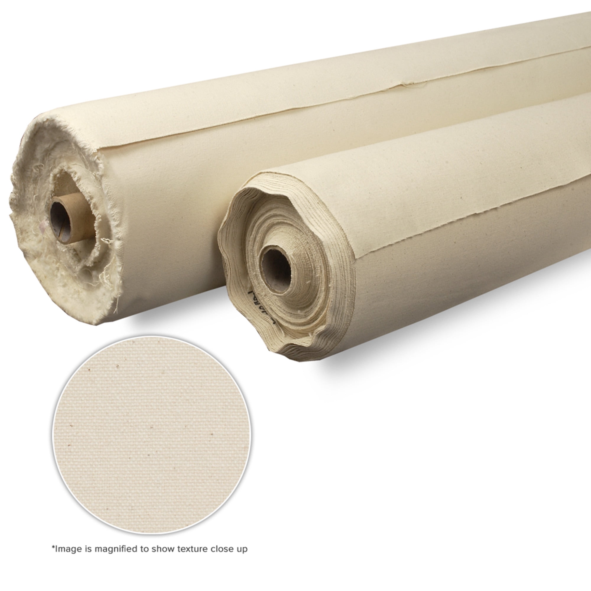 Creative Mark Unprimed Cotton Duck Deluxe Canvas Roll - 12 ounce #12 Double Filled Roll - 72" x 30 Yards - Very Uniform Canvas Texture - Bulk Un-stretched Duck Canvas Fabric for Artists