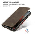 thumbnail image 5 of CaseMe Leather for Samsung Galaxy S25 5G Case, Flip Wallet Leather Case with Card Holder Magnetic Closure Shockproof Kickstand Protective Phone Cases Cover for Samsung Galaxy S25 5G 6.2-inch,Coffee, 5 of 12