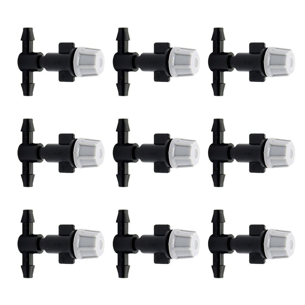 Drip nozzle 50PCS Single Head Gray Atomization Matching Flat Threeway