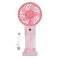 thumbnail image 3 of OCCOA Portable Misting Handheld Fan Mini Rechargeable 6.4in, Spray Cooling Personal Water Mist Desk Fan, Summer Outdoor Travel Office, C, 3 of 6
