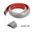 thumbnail image 3 of Floor Cord Cover Cable Protectors 0.8" W x 0.4" H 3.3ft Grey Self Adhesive Cable Management for Home Office, 3 of 6