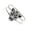 Silver, variant on Sparkly Clear Crystal Rhinestones Black Enamel Cheetah Leopard Jaguar Head Bangle Bracelet, Black