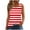 Red, variant on Diufon Womens Dress Tank Tops Sleeveless Stripes Square Neck Pleated Top Summer Casual Loose Blouse