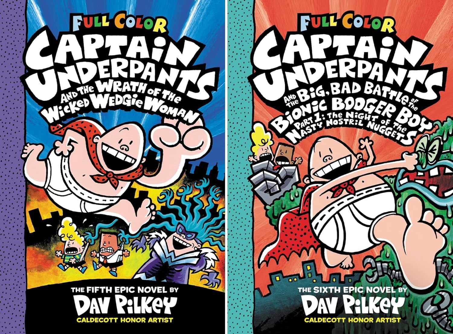 Captain Underpants 13 Books Set (Full Color Edition) – Complete Children’s Comedy Adventure Series Collection