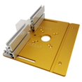 thumbnail image 1 of Multifunctional Aluminium Router Table Insert Plate W/ Miter Gauge WorkBenches Wood Router Trimmer Models Engraving Machine ,Woodworking Protractor, 1 of 7