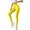 Yellow, variant on Puntoco Ladies Clearance Hip Lifting Elastic Fitness Running Yoga Pants Wine