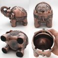 thumbnail image 4 of Metal Elephant Ashtray Zinc Alloy Windproof Ash Tray with Lid Smoking Supplies for Home Office Decoration Men Smoke Father Day Gift purple, 4 of 4