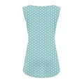 thumbnail image 5 of Felirenzacia Summer Plus Size Womens Polka Dots Tank Tops Sleeveless Graphic Print Shirts for Women Casual Flowy Tunic Tops,Light Blue,4XL, 5 of 6