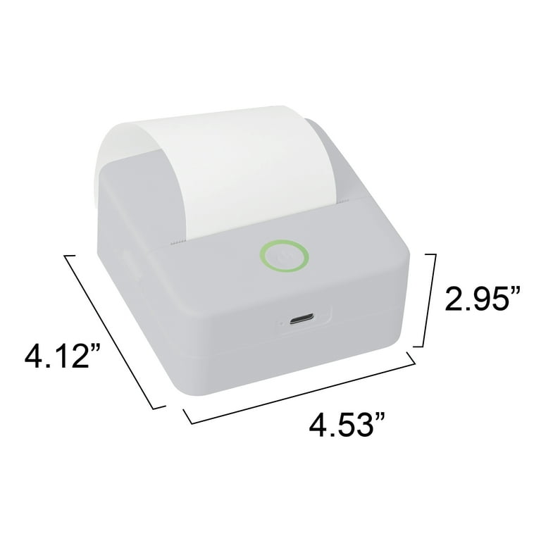 2023 Mini Pocket Printer -【New Version】Portable Instantly Sticker Printer,  Bluetooth Mini Printer Sticker Maker USB Rechargeable, Thermal Printer
