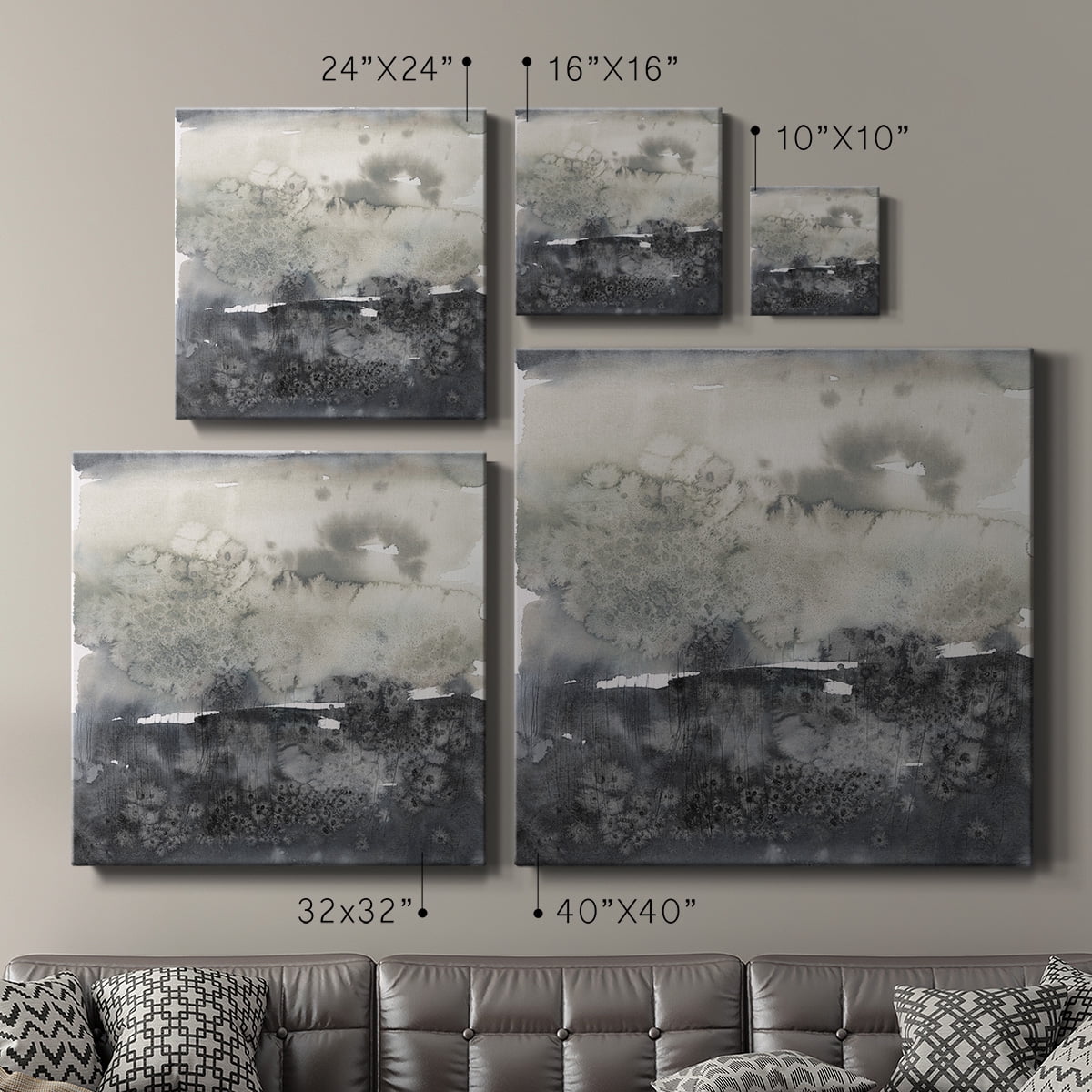 Wexford Home Salted Horizon I-Premium Gallery Wrapped Canvas, 40" x 40" - Ready to Hang