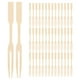 thumbnail image 1 of 200 tenedores de bambú desechables, mini palillos para comida, frutas, cócteles, aperitivos, fiestas, repostería y postres, 1 of 8