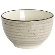Elama Gia 24 Piece Stoneware Dinnerware Set in Cream