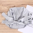 thumbnail image 4 of SENSETH 1PC Night Sleep Bowknot Silk Sleeping Hat Nightcap for Women Lady (Silver Gray), 4 of 8