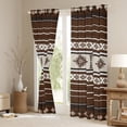 thumbnail image 3 of Castle Fairy Hippie Aztec Black Out Curtains,Tribal Style Curtains Pack of 2 (42x63 Each),Southwestern Theme Bedroom Curtains,Lightweight Bohemian Room Decor, 3 of 6