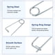 thumbnail image 2 of Uxcell 8-Pack Pin de Seguridad de Chaveta en Forma de Broche, Pines de Acero de Resorte M3.2x80mm, Sujetadores de Broche de Bloqueo Rápido, Clips Retenedores Pesados, 2 of 7