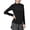 Style 4-Black, variant on Womens Workout Athletic Shirts 1/4 Zip Pullover Yoga Tops Long Sleeve Slim Fit Purple XL