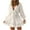 White, variant on LLYwey Winter Dresses for Women 2024 and Winter V-Neck Long Sleeve Ruffle Lace Solid Dresses New Party Dresses White S