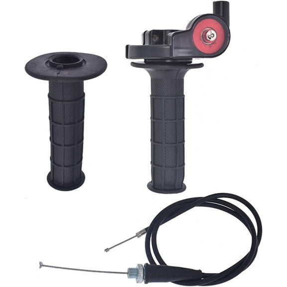 labwork 7/8 22mm Twist Throttle Handle Grip With Cable Replacement for 50-250CC ATV DirtBike Quad Pit Dirt Bike Buggy