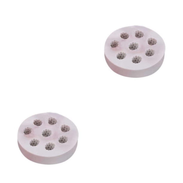 Yuarrent Molde de silicona para Fondant con forma de fruta, 8 rejillas, portátil, antiadherente, para hornear en casa, herramienta de moldeado Frambuesa 2Conjunto