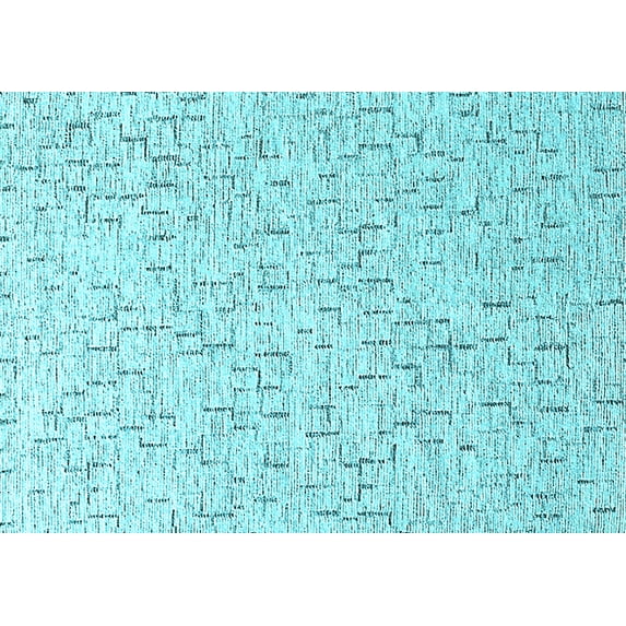 Ahgly Company Indoor Rectangle Oriental Light Blue Industrial Area Rugs, 8' x 12'