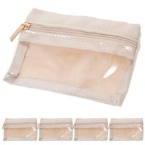 HONMEET Jewelry Bags with Zipper Pouches for Jewellery Small Bags for Packaging 6pcs Clear Design