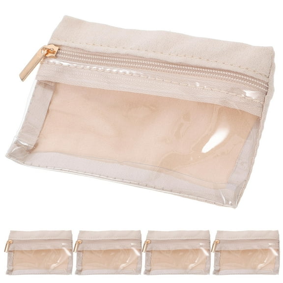 HONMEET Jewelry Bags with Zipper Pouches for Jewellery Small Bags for Packaging 6pcs Clear Design