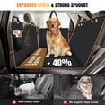 thumbnail image 3 of Cubierta para asiento trasero de coche para perro Lekespring con base rígida negra, 3 of 8