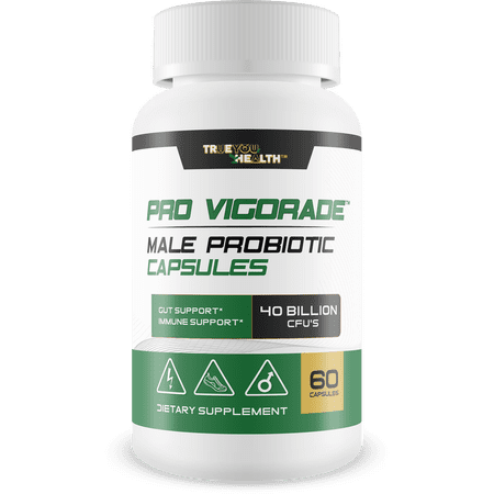 Probiotic Vigorade - Pro Vigorade Male Probiotic Capsules - Male Health Support Probiotic Formula - Gut Support - Natural Immune Support - 40 Billion CFU’S Of Premium Health Supporting Probiotics