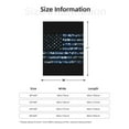 thumbnail image 5 of Sikiie Navy Camouflage American Flag Cozy Flannel Fleece Throw Blanket: Lightweight & Thick for All Seasons - Perfect for Women, Men, & Kids"80"x60", 5 of 6