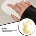 thumbnail image 4 of Minnieouse Anillo con diseño de cremallera a la moda para mujer, anillos ajustables con apertura, joyería, regalo, vestirse, fiesta de boda, trabajo Ropa, zapatos y accesorios Miscelánea Minnieouse AP014940-00, 4 of 6