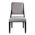 thumbnail image 6 of Side Dining Chair, Set of 2, Light Grey Gray, Fabric, Kitchen Cafe Bistro Hospitality Restaurant, Modern Contemporary HB33419, 6 of 8