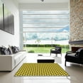 thumbnail image 7 of Ahgly Company Machine Washable Indoor Square Transitional Yellow Area Rugs, 7' Square, 7 of 7