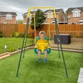 thumbnail image 6 of G TALECO GEAR 2 in 1 Baby Jumper and Bouncer, Baby Swing Outdoor, Toddler Swing Sets for Kids Age 1-3, Green, 6 of 9