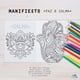 thumbnail image 2 of Libro Colorear Mandalas Antiestrés: Manifiesto - Paz Y Calma, 2 of 4