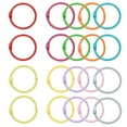 thumbnail image 1 of Uxcell 20pcs Anillos de Encuadernación 1 Pulgada Anillo de Encuadernación de Hojas Sueltas Anillos de Metal Coloridos (Diez Colores), 1 of 6