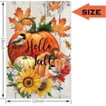 thumbnail image 5 of Hello Fall Garden Flags 12.5x18 Double Sided,Thanksgiving Pumpkin Garden Flag,Sunflower Small Yard Flags for Outside,Autumn Outdoor Decorations for Home, 5 of 6