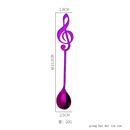 

Stainless Steel Musical Note Dessert Spoon Coffee Tea Coffee Spoon Tableware