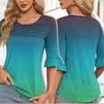 thumbnail image 2 of Womens Summer Trendy Shirts V Neck Criss Cross Cold Shoulder Tops Solid Color Fashion Casual Loose Sexy Blouse, 2 of 6