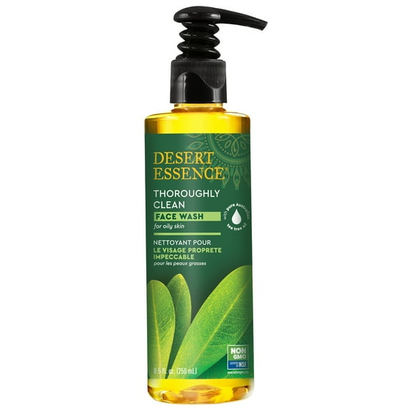 Desert Essence Throughly Clean Tea Tree Oil Face Wash 8 oz Liquid