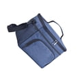 thumbnail image 2 of Jumpingount Bolsa de almuerzo portátil con cremallera, bolsas de papel de aluminio para alimentos, tela Oxford, almacenamiento de Picnic aislado, Bolsas de mensajero y de hombro Azul marino, 2 of 6