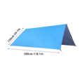 thumbnail image 3 of VBODN Beach Canopy Tent Sun Shade,Awnings and Canopies,Shade Sails for Patios,Outdoor Light and Dampproof Waterproof Sunshade Beach Awning Shade Tent,for Outdoor Activities and Facility, 3 of 3