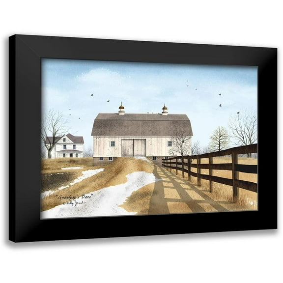 Jacobs, Billy 14x12 Black Modern Framed Museum Art Print Titled - Grandpas Barn