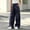 Black, variant on Women's Elastic-Waist Wide-Leg Pants, Smooth Drawstring and Fine Side Seam Stitching for Stylish Streetwear Outfits Yellow L