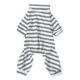 thumbnail image 3 of Combinaison pour Animaux de Compagnie, Pyjamas à Rayures pour Animaux de Compagnie Mince Protection à la Mode Mignon pour la Fête Quotidienne XS, S, M, L, XL, 3 of 8