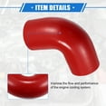 thumbnail image 5 of Unique Bargains 80mm 3.15" ID 90 Degree Elbow Coupler Silicone Hose Intercooler Tube Universal for Car Engine Red, 5 of 6