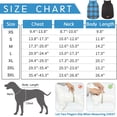 thumbnail image 3 of Kuoser Abrigo cálido para perros, chaqueta reversible para perros, impermeable, abrigo de invierno para perros, estilo británico, ropa para perros a cuadros, abrigos para clima frío, chaqueta de nieve, 3 of 3