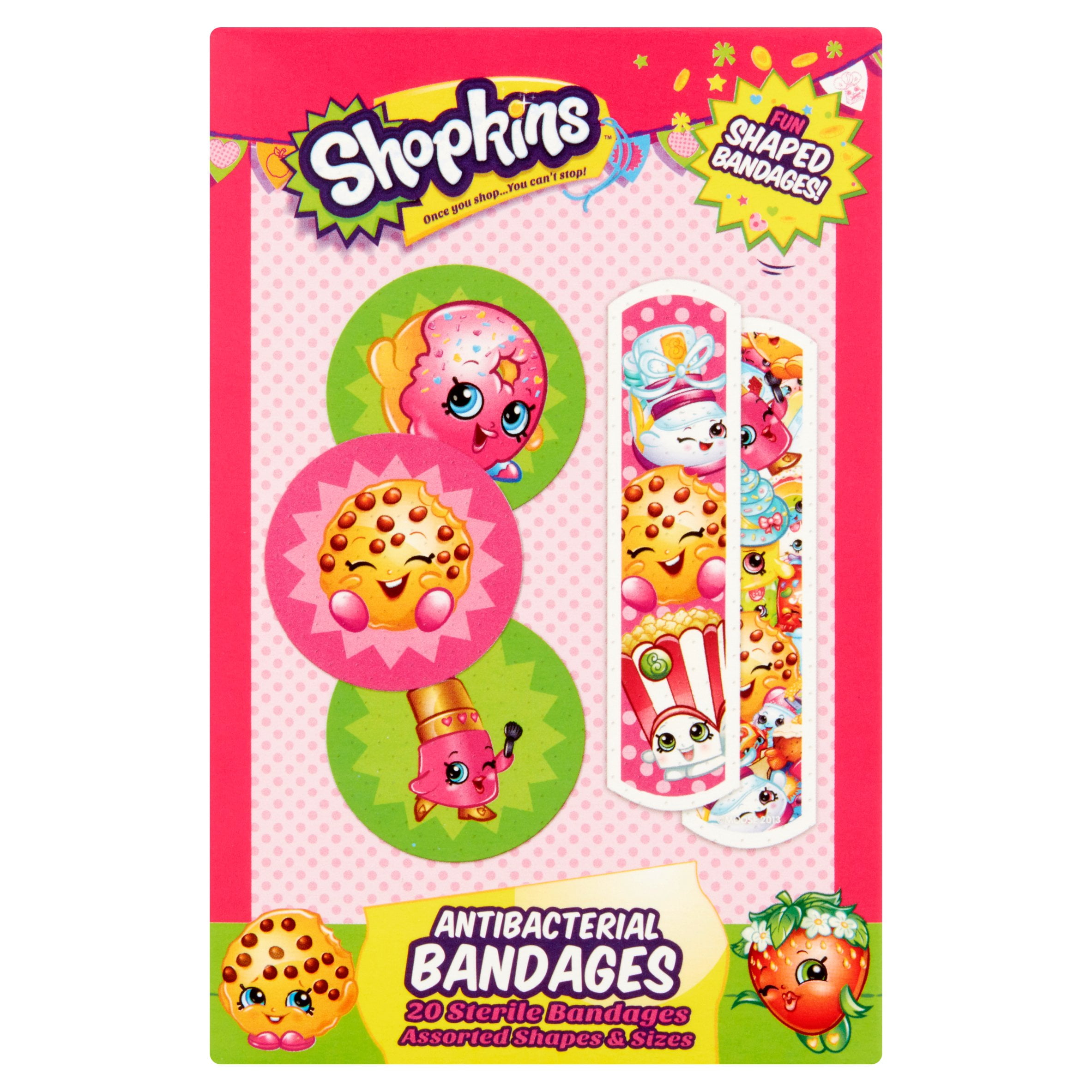 Shopkins Antibacterial Bandages, 20 